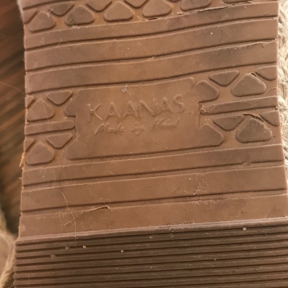 KAANAS Marbella handwoven mule espadrille, toffee - Picture 8 of 9